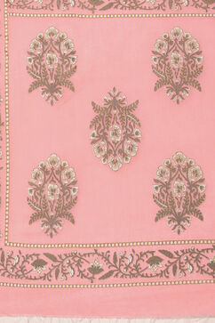 Assorted Cotton Hand Block Print Unstitched Suit Set image number 3