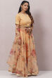 Mango Yellow Poly Cotton Lehenga Set image number 6