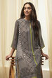 Black Printed Straight Kurta image number 6
