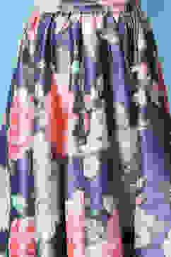 Pink & Blue Viscose Blend Lehenga Set image number 2