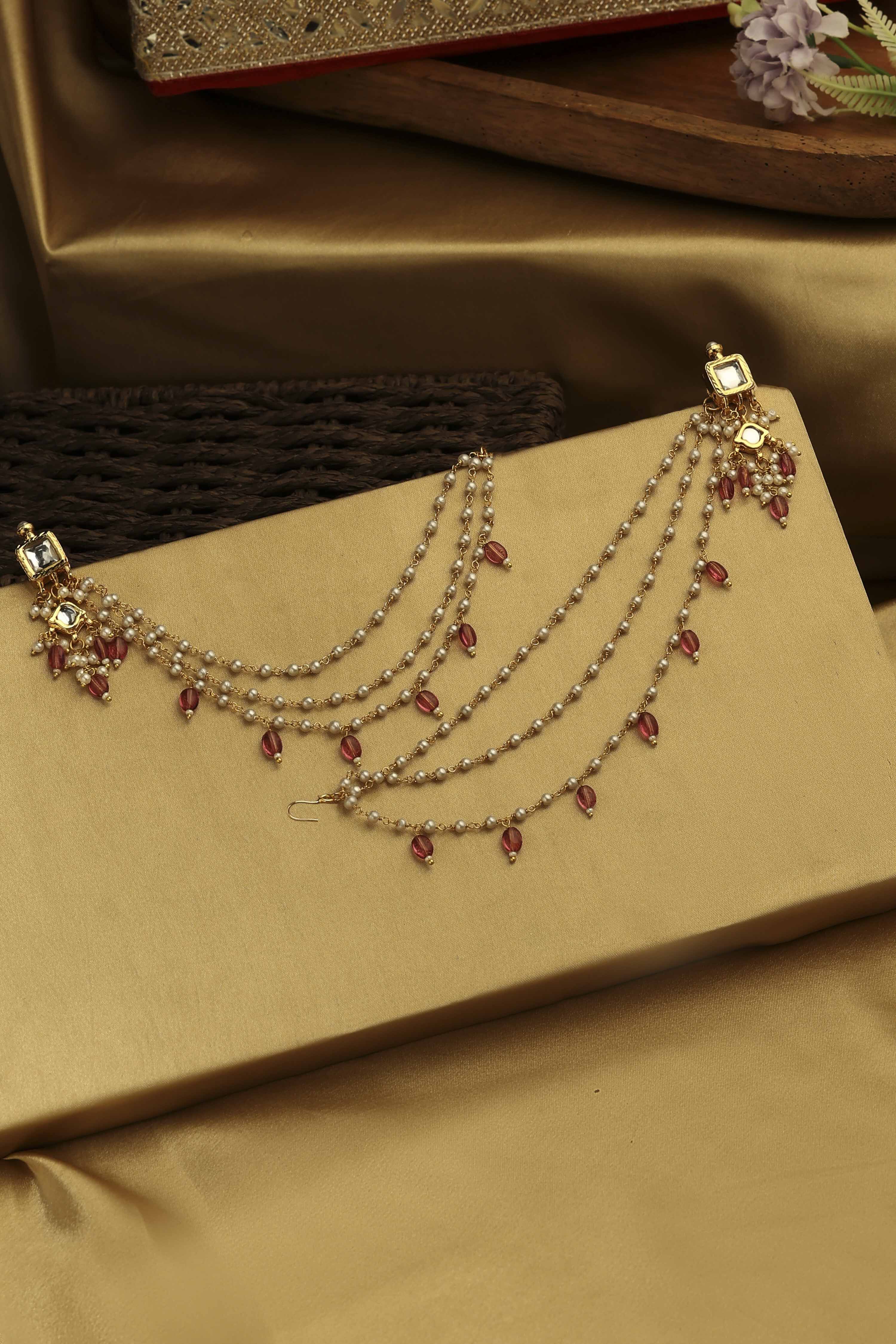 Pink Brass Drop & Danglers image number 0