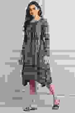 Indigo Blue Acrylic Printed Dress image number 2