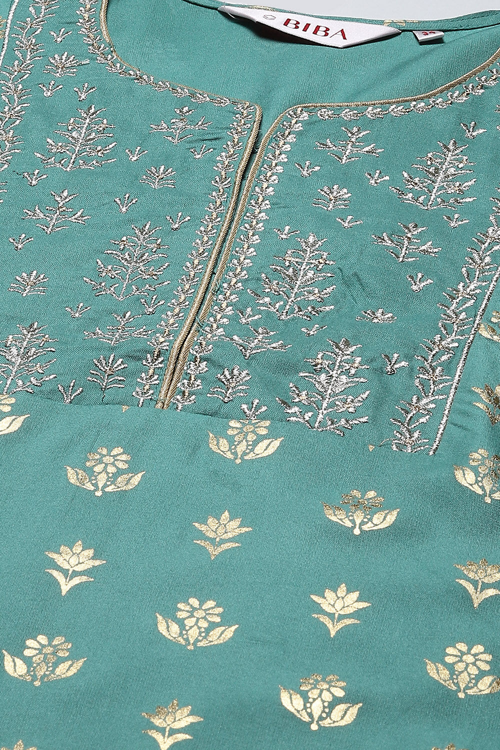 Navy Blue Rayon Straight Kurta Pants Set image number 1