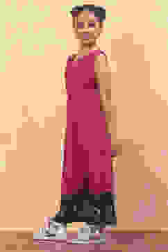 Red Rayon Straight Dress image number 6