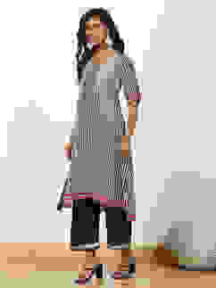 Black Polyester Palazzo Pants image number 0