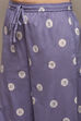 Berry Cambric Narrow Kurta Pant Suit Set image number 3