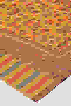 Yellow Poly Cotton Yarndyed Dupatta image number 1