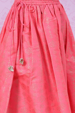 Pink Art Silk Lehenga Set image number 2