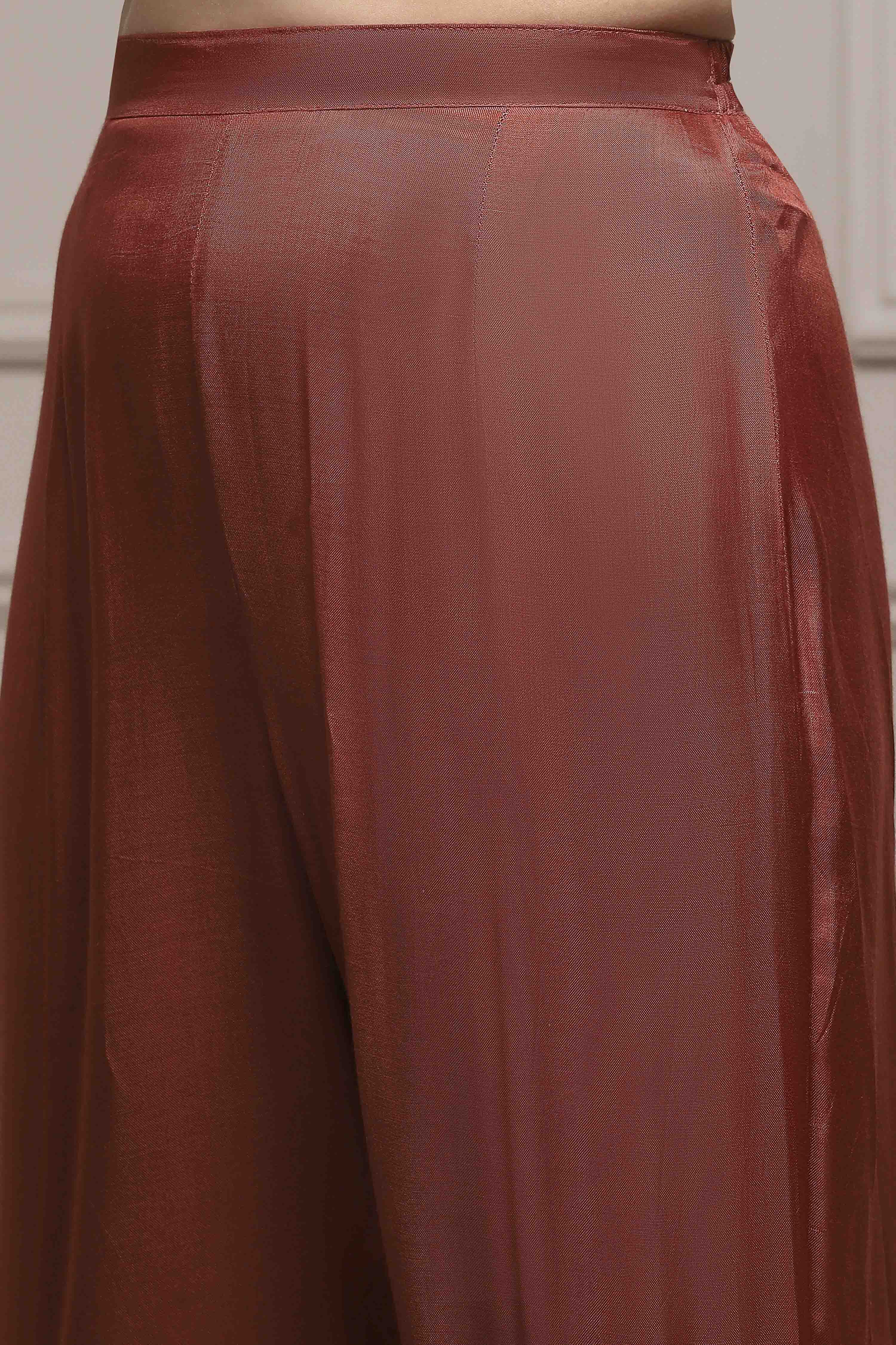 Green Silk Blend Printed Unstitched Suit Set image number 3