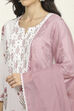 Blue and White Printed Cotton Unstitched Suit Set image number 2