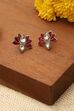 Red 925 Sterling Silver Earrings image number 0