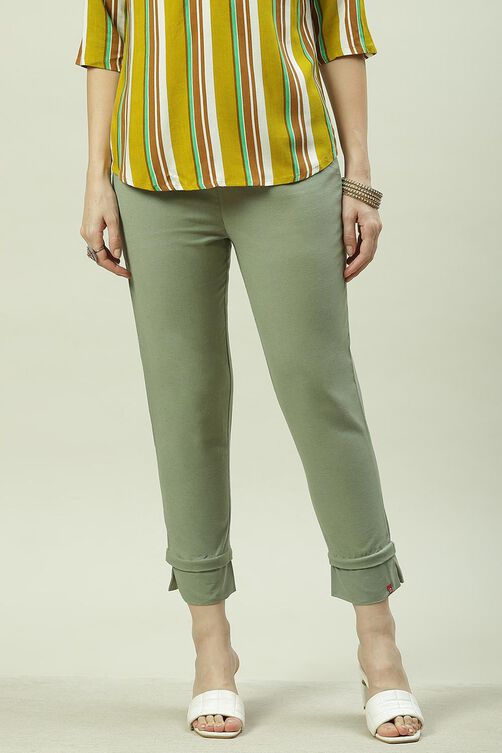 Green Bay Cotton Blend Solid Pant image number 5