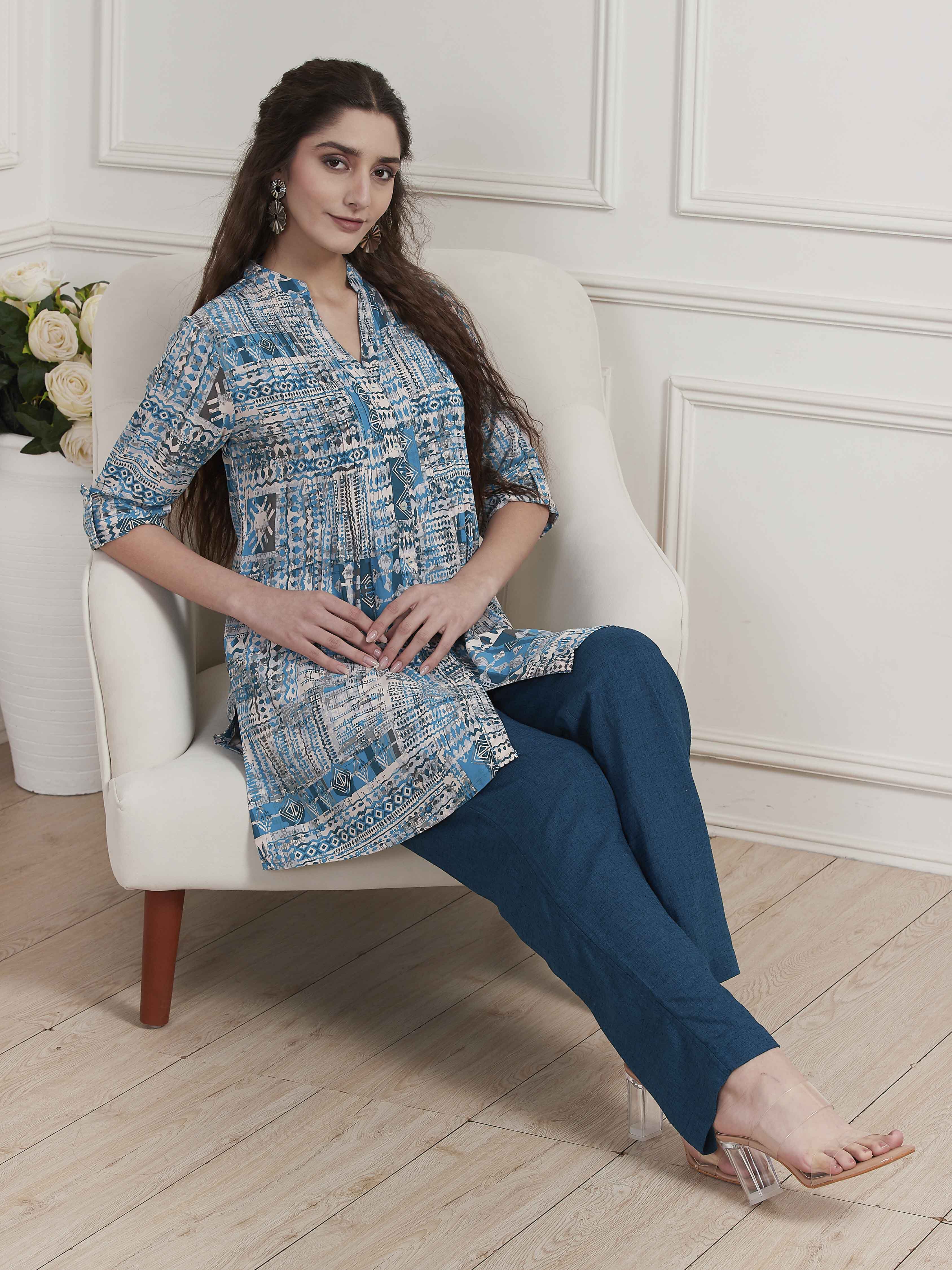 Mustard Viscose Rayon Straight Kurta image number 6