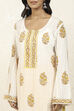 Red Cotton Hand Block Print Unstitched Suit Set image number 2