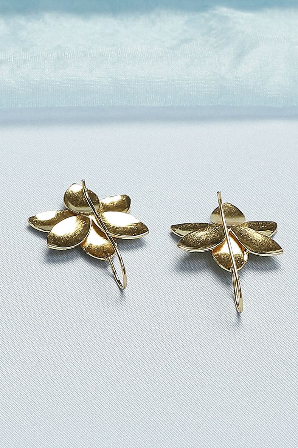 Gold Flower Studs image number 2