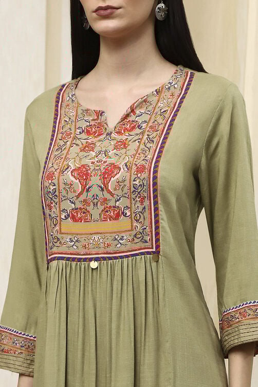 Brown Rayon Viscose Narrow Suit Set image number 1