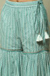 Sea Green Cotton Straight Kurta Garara Suit Set image number 3