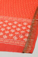 Rust Cotton Unstitched Suit set image number 4