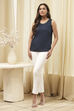 Navy Cotton Straight Yarndyed 3 Piece Set image number 6