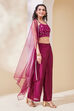 Maroon Poly Chinnon Regular Lehenga Set image number 5