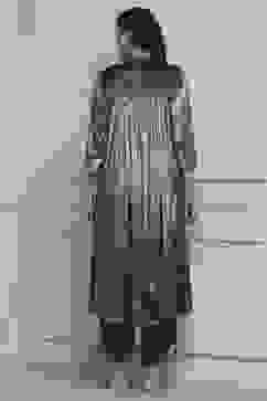 Green Blended Straight Printed Kurta Pants Set image number 4