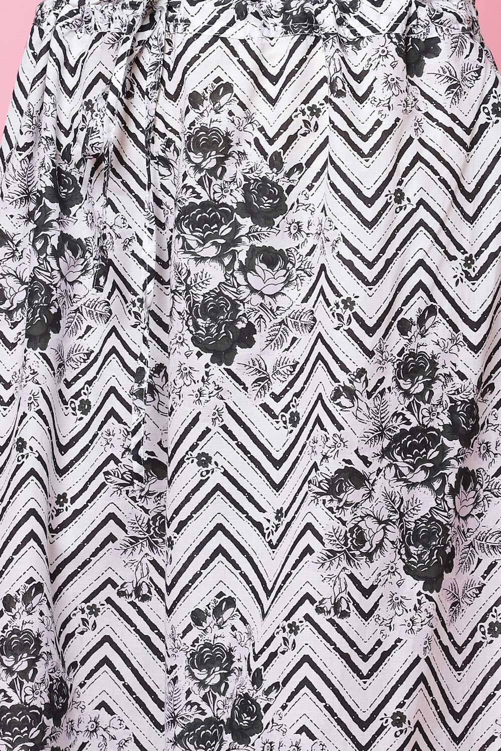 Black Cotton Straight Kurta Palazzo Suit Set image number 3