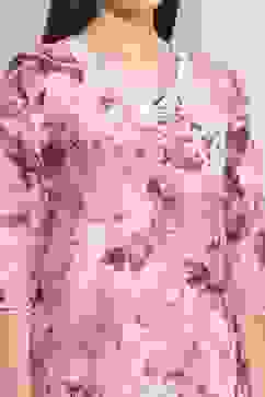 Pink Cotton Straight Suit Set image number 1