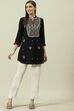 Mint Green Rayon Straight Solid Kurti image number 5