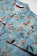 Ice Blue Cotton Linen Printed Kurta Dress image number 1