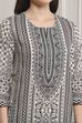 White Cotton Straight Kurta image number 1