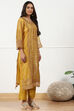 Pink Chanderi Printed Embroidered Unstitched Suit Set image number 6