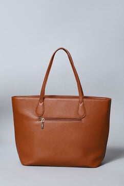 Tan Pu Leather Tote Bag image number 3