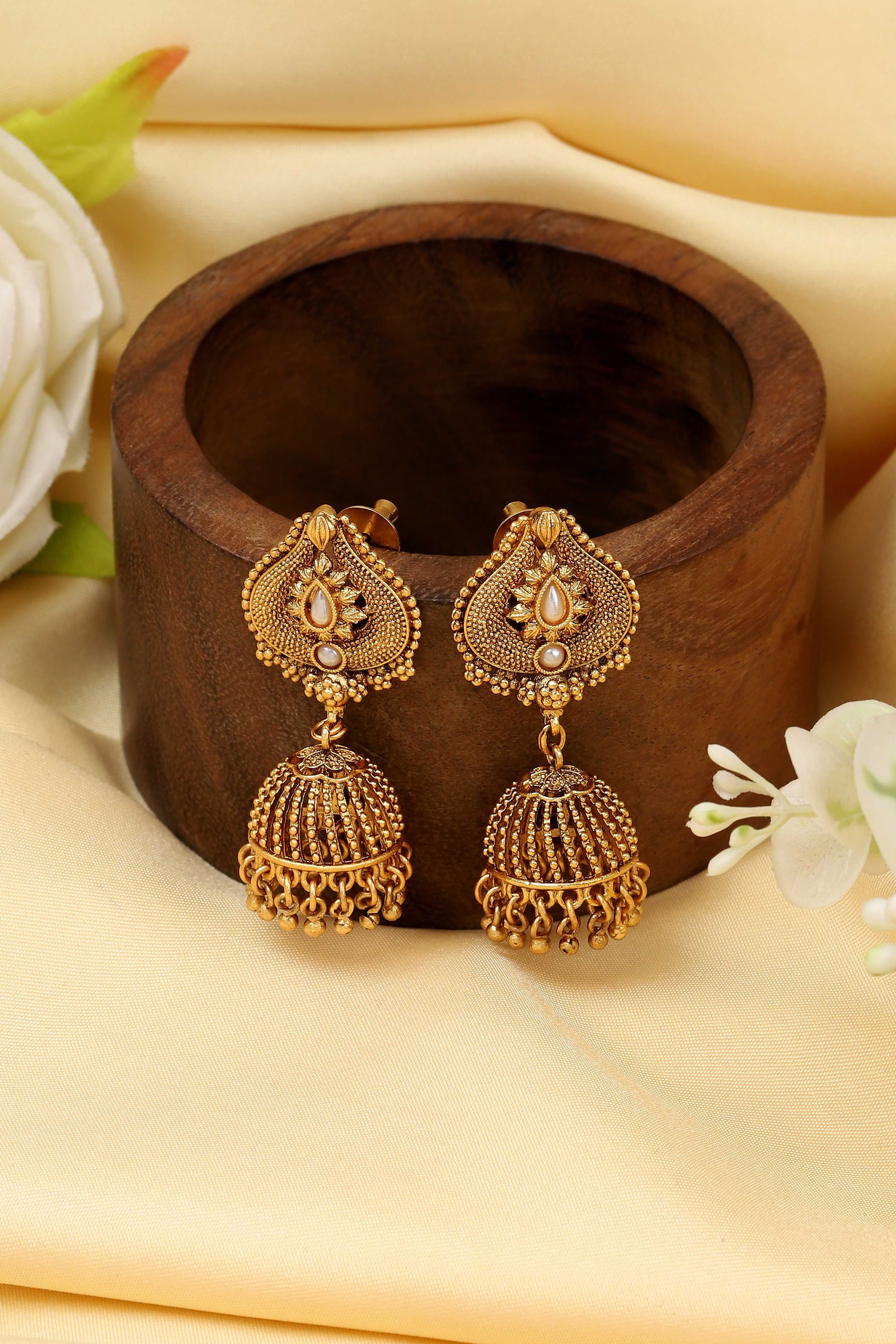 Multicolor Brass Jhumka image number 0