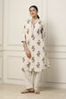 Purple Cotton A Line Kurta image number 5