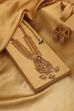 Gold Plated Brass Long Pendant Necklace Set image number 2
