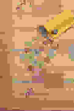 Yellow Chanderi Printed Unstitched Suit Set image number 3