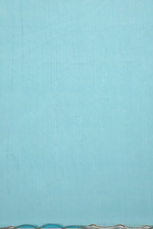 Blue Cotton Straight Kurta Pant Suit Set image number 3