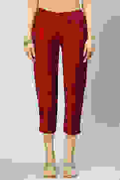 Maroon Poly Viscose Pants image number 0