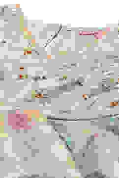  Green Cotton Tissue Anarkali With Palazzo & Net Dupatta image number 1