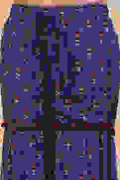 Blue Floral Georgette Gathered Flared Festive Suit Set image number 2