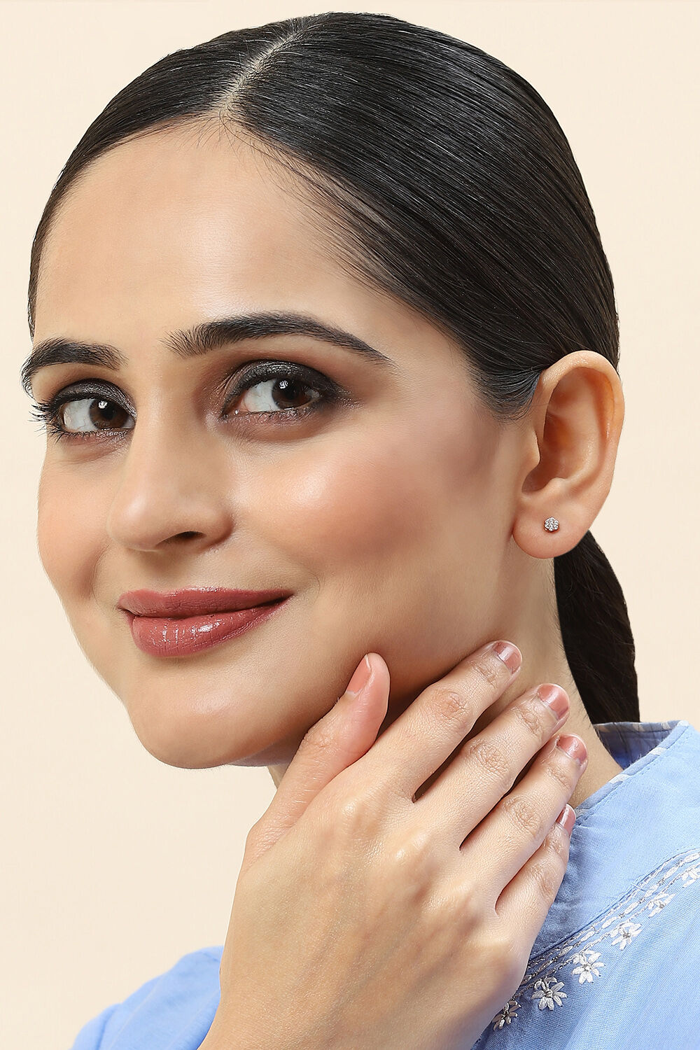 Gold 925 Sterling Silver Earrings image number 3