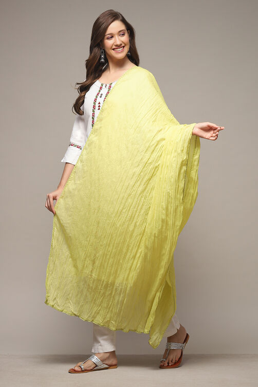 Yellow Cotton Dupatta image number 0