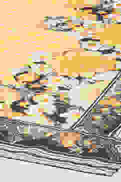 Off White Polyester Straight Suit Set image number 3