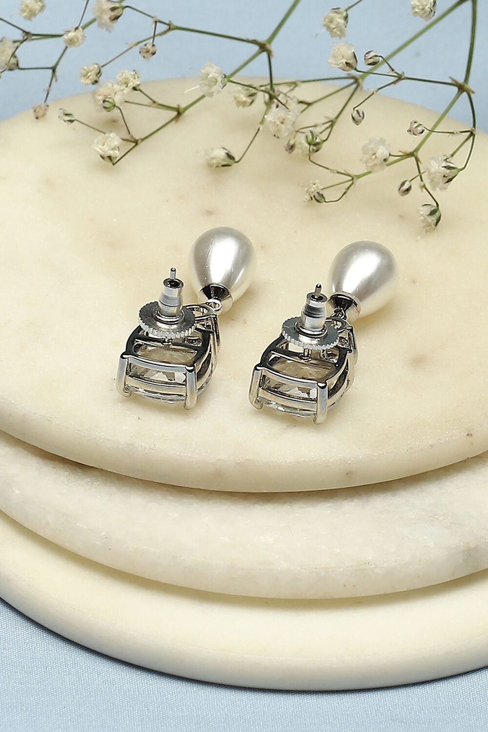 White Brass Danglers image number 2