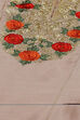 Beige Silk & Cotton Flared Kurta Suit Set image number 1