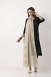 Beige Cotton Khadi Dupatta image number 3