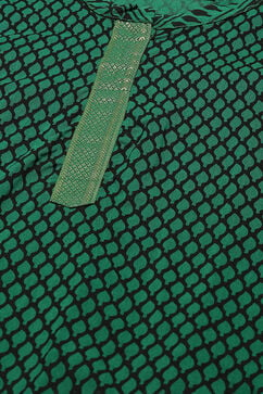 Green Cotton Handloom Unstitched Suit Set image number 2
