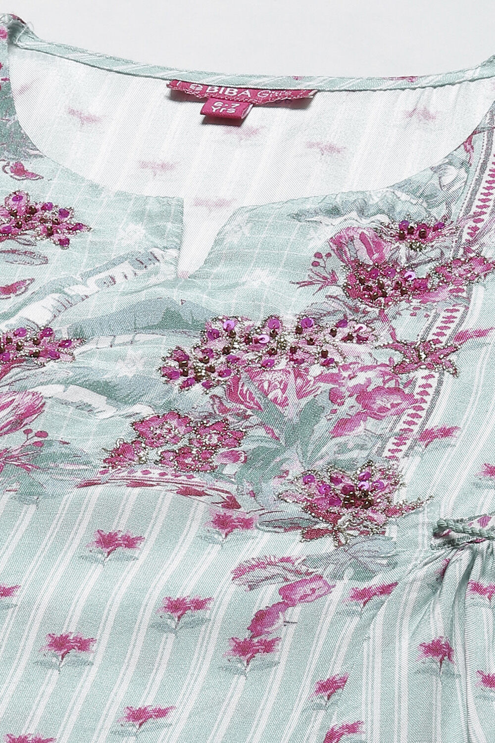 Sea Blue Viscose Flared 2 Piece Set image number 1