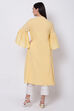 Peach Viscose Cotton A-Line Kurta image number 4
