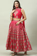 Fuschia Art Silk Lehenga Set image number 5